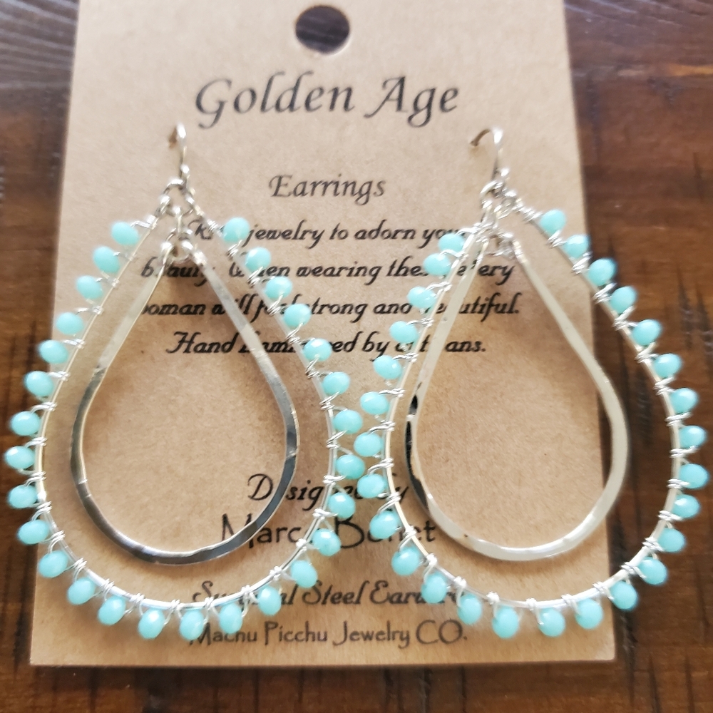 Pierced drop design Earrings